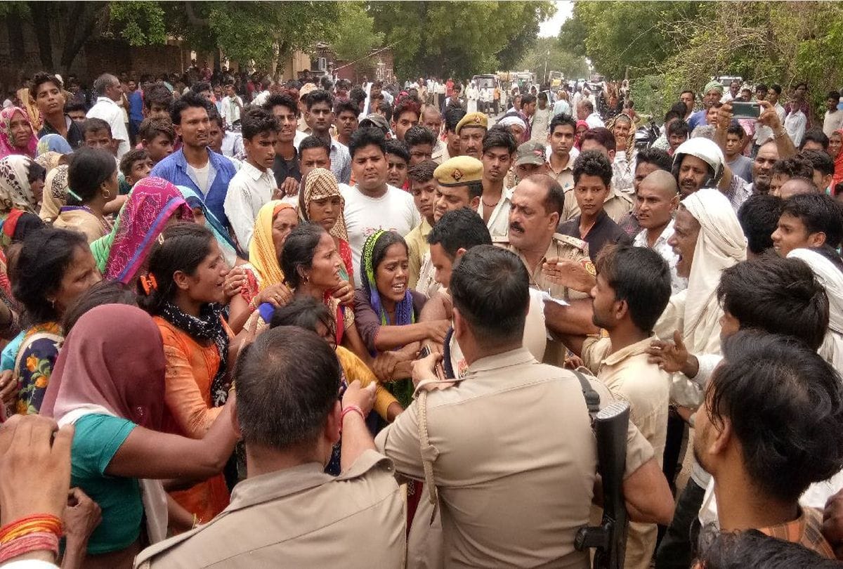Angry villagers blocked the road after school girl dies in accident