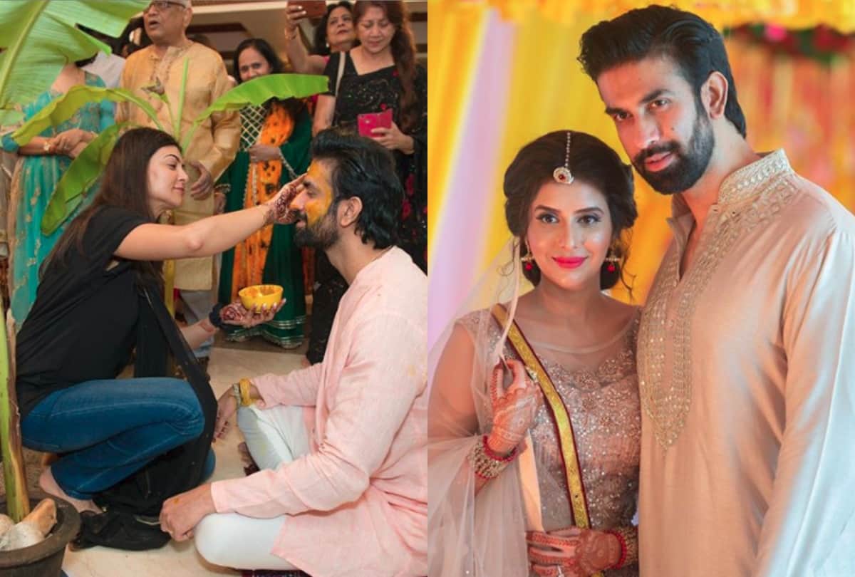 sushmita sen brother rajeev sen and charu asopa haldi ceremony unseen pictures