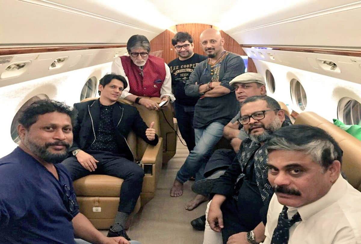 Vijay Varma Shoojit Sircar Amitabh bachchan reunion Photos from Lucknow