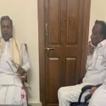 सिद्धरमैया संग मुलाकात करते कांग्रेस के बागी विधायक नागराज