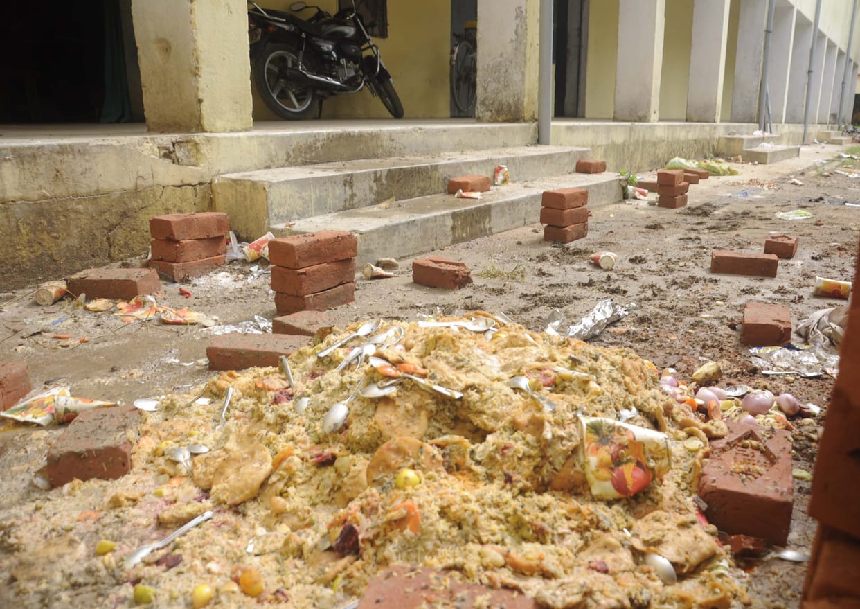 garbage left after group marriage, studies not done in GIC