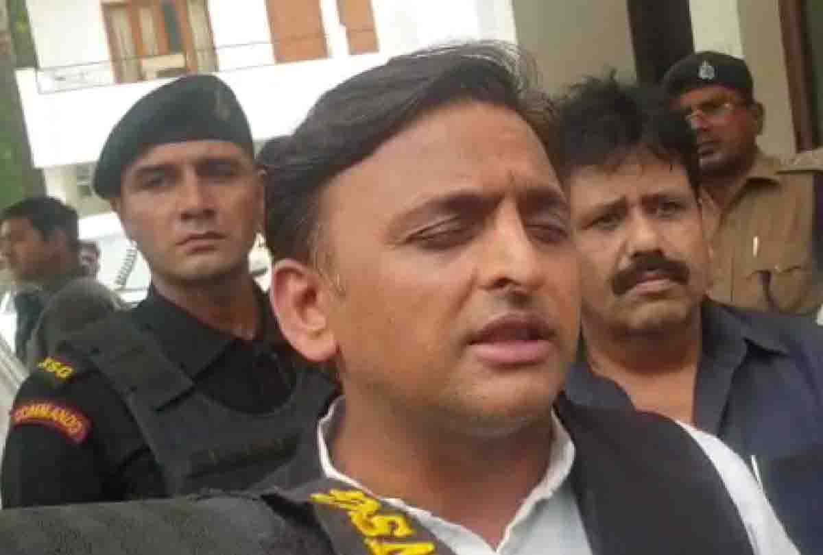akhilesh in kannauj after long time talk about bjp government