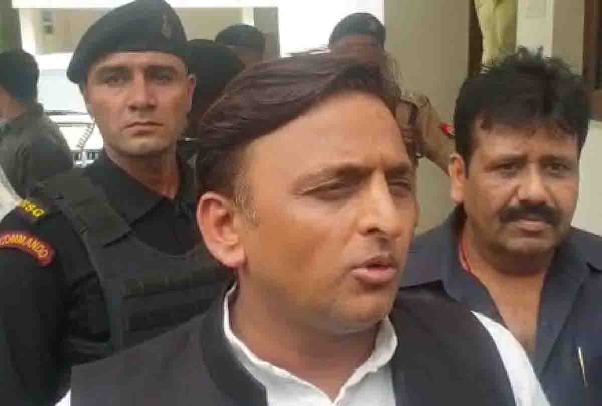akhilesh in kannauj after long time talk about bjp government