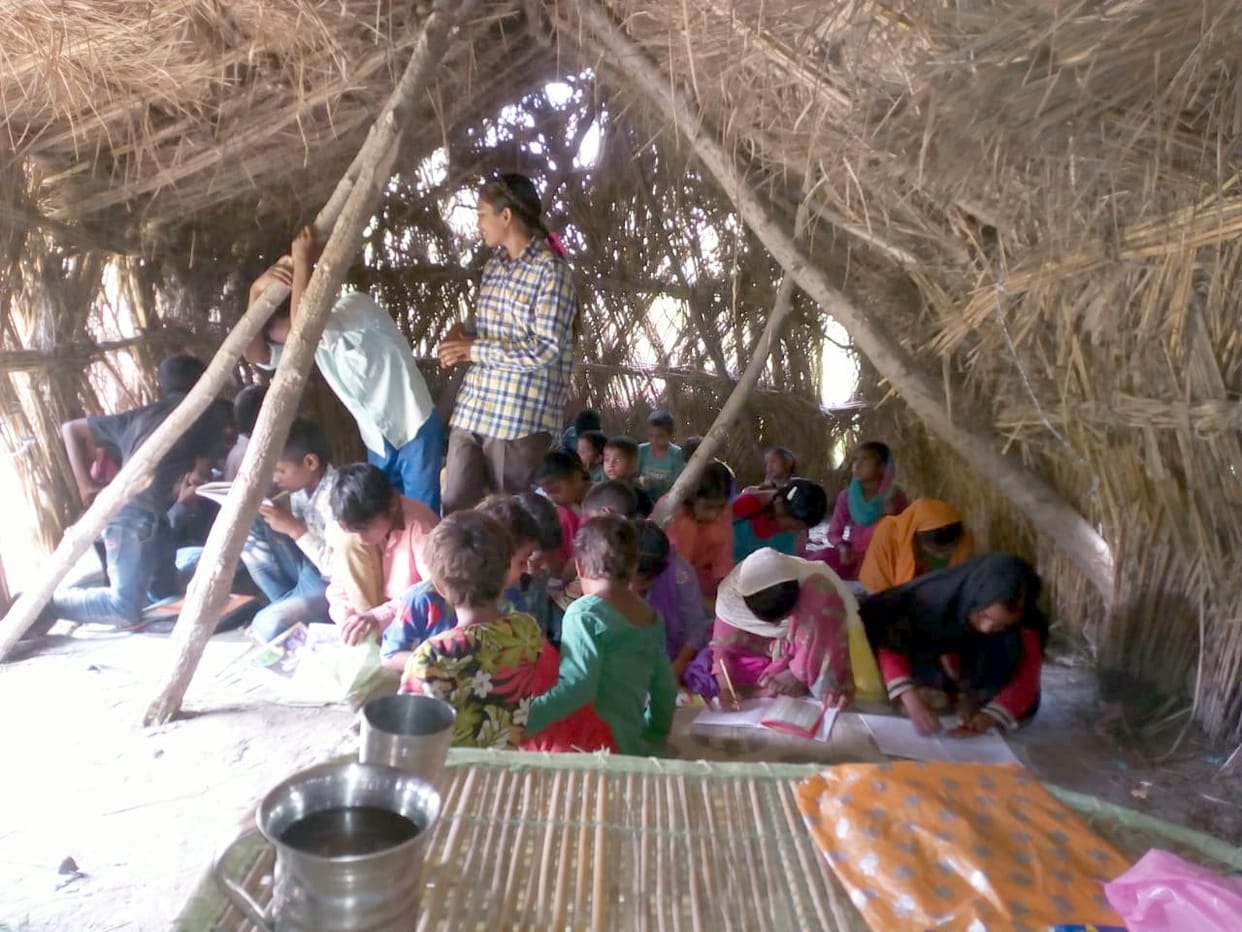 Primary school in Ushwala, running in a cottage