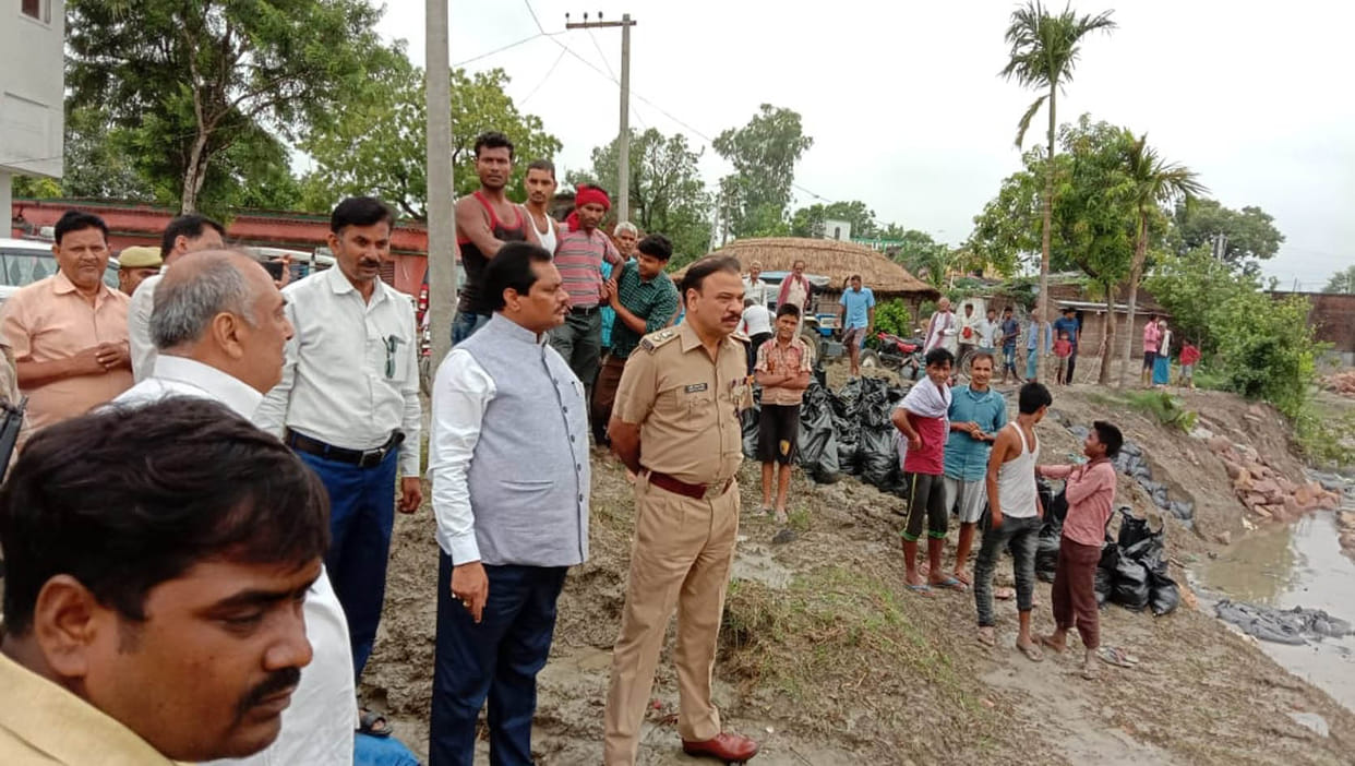 spur of ap dam supressed due to increased discharge