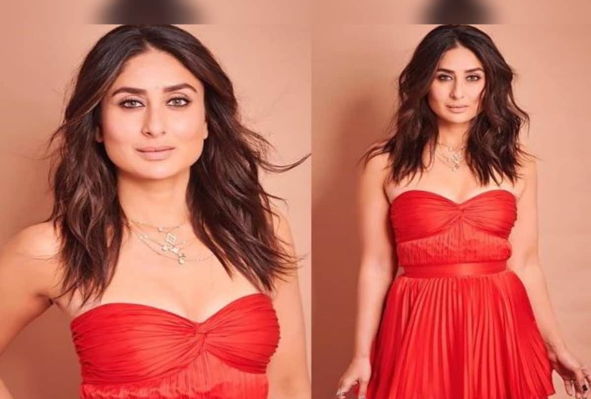 kareena kapoor throwback pic in red pleated dress goes viral