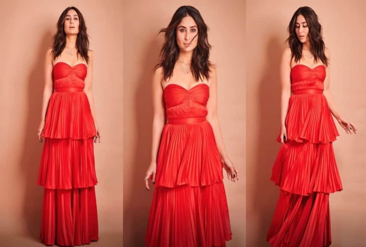 kareena kapoor throwback pic in red pleated dress goes viral
