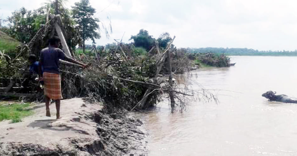 sharda river water level increased