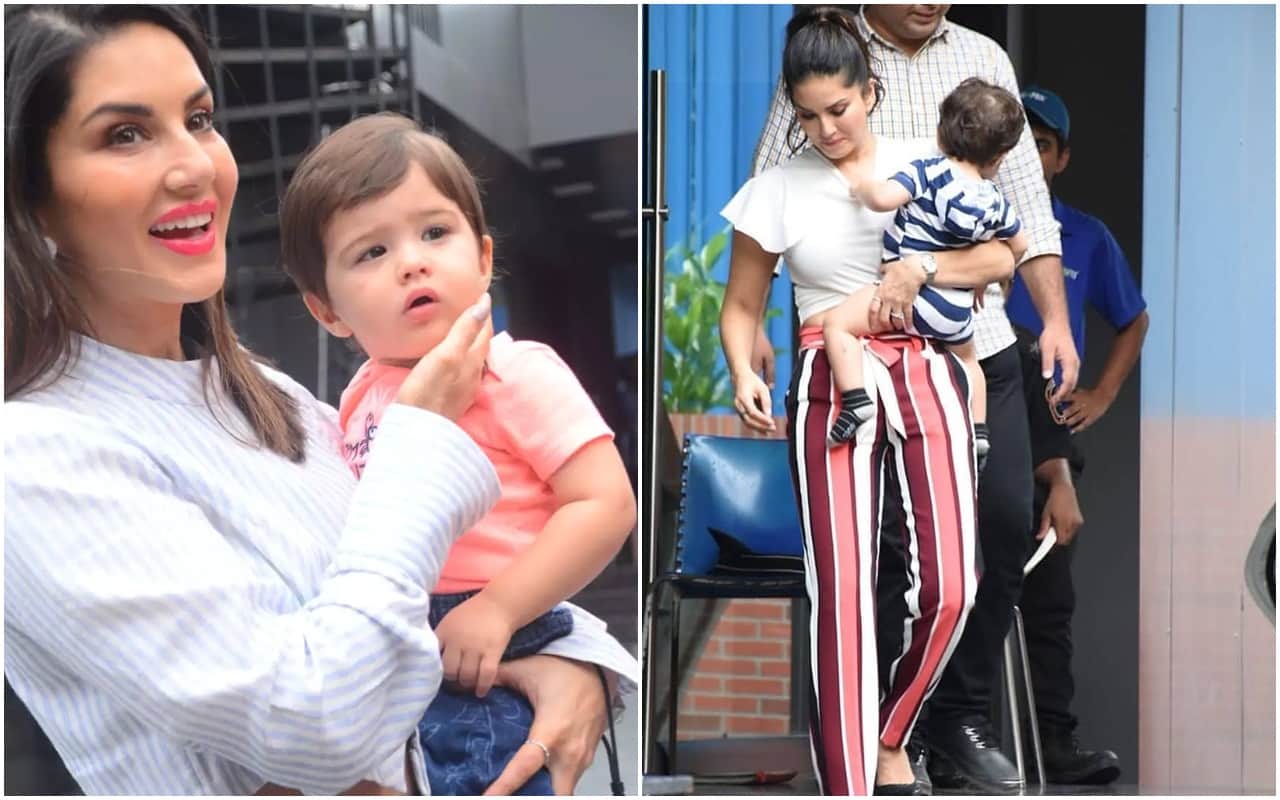 sunny leone reaction on comparison between taimur and her son asher