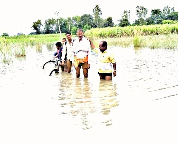 sharda and Ghaghra river water level increas