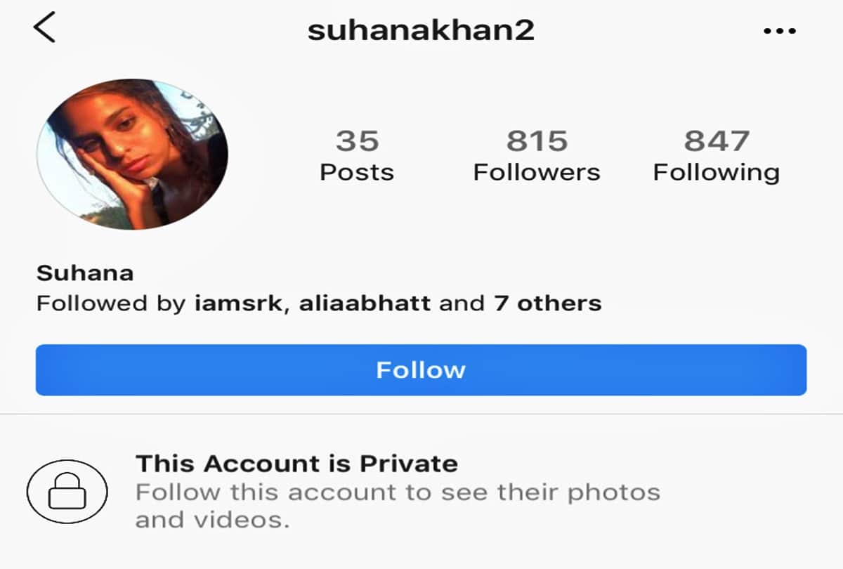 official Instagram life of Shah rukh khan Kids Suhana khan and Aryan khan