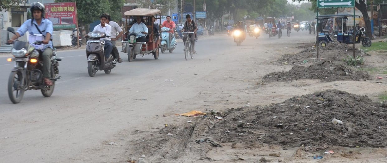 People Breathing in Heavy Air pollution