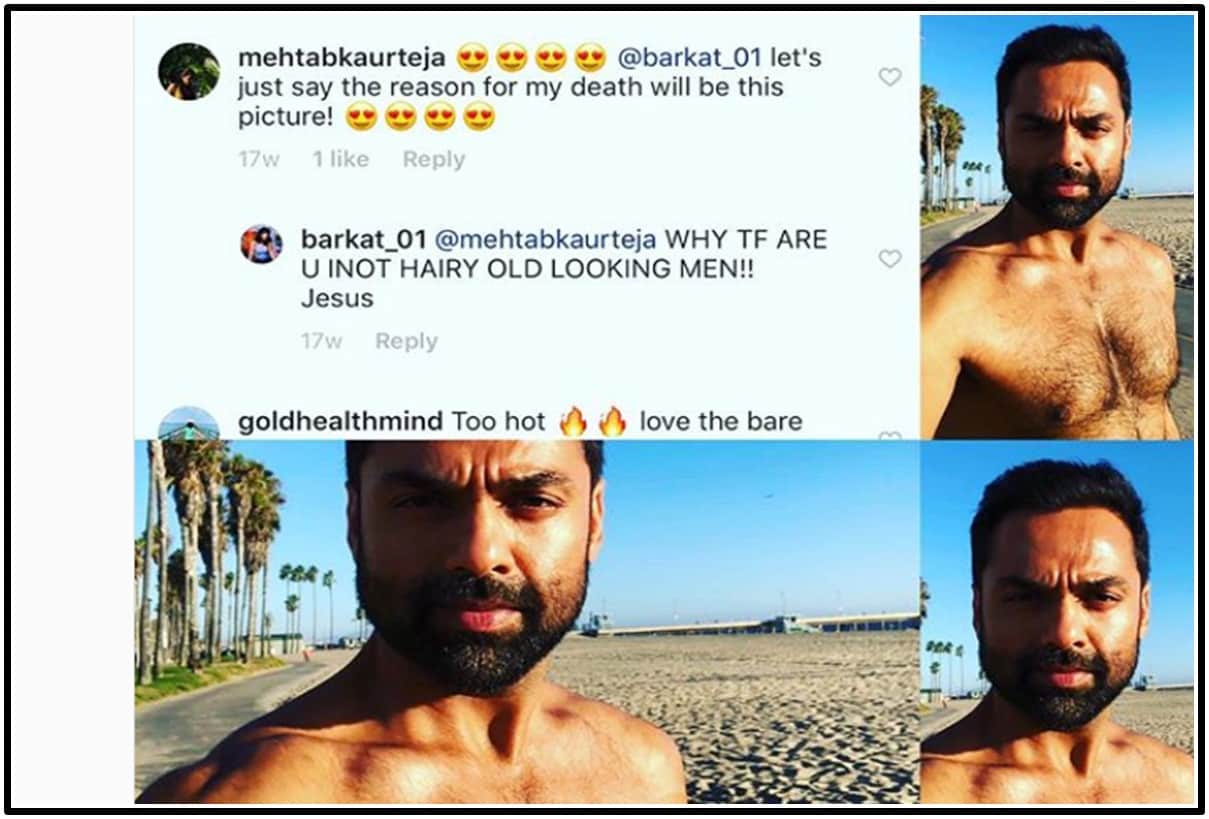 Troll calls Abhay Deol old man in shirtless picture the actor reply hilarious