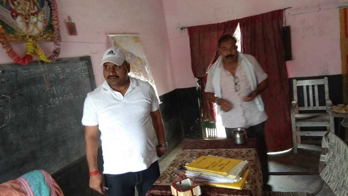 bsa send notice government school principle for not telling about up cm during inspection in bhadohi