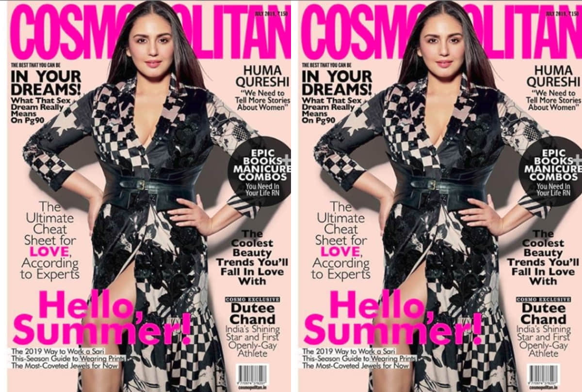 huma qureshi birthday month cosmopolitan india stunning cover photoshoot