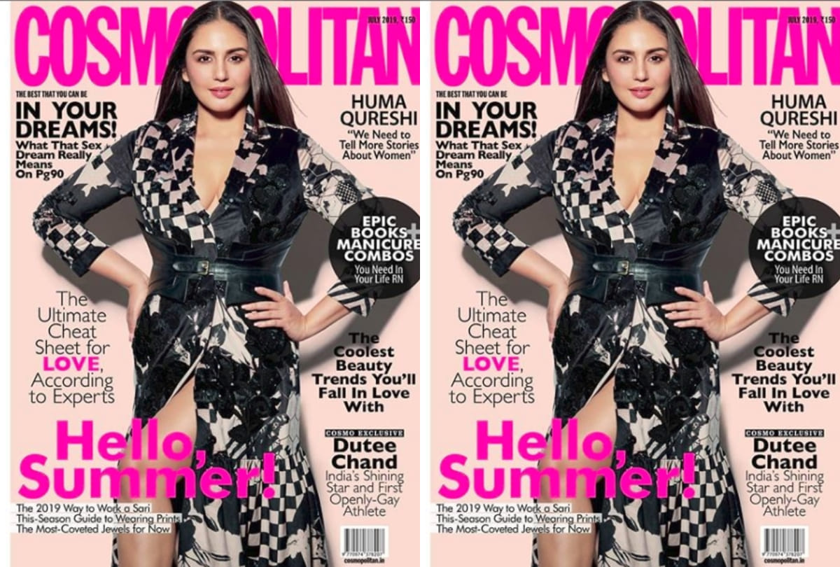 huma qureshi birthday month cosmopolitan india stunning cover photoshoot