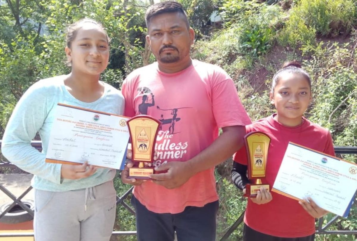 Women wrestlers Dharampur representation of the state Himachal Pradesh