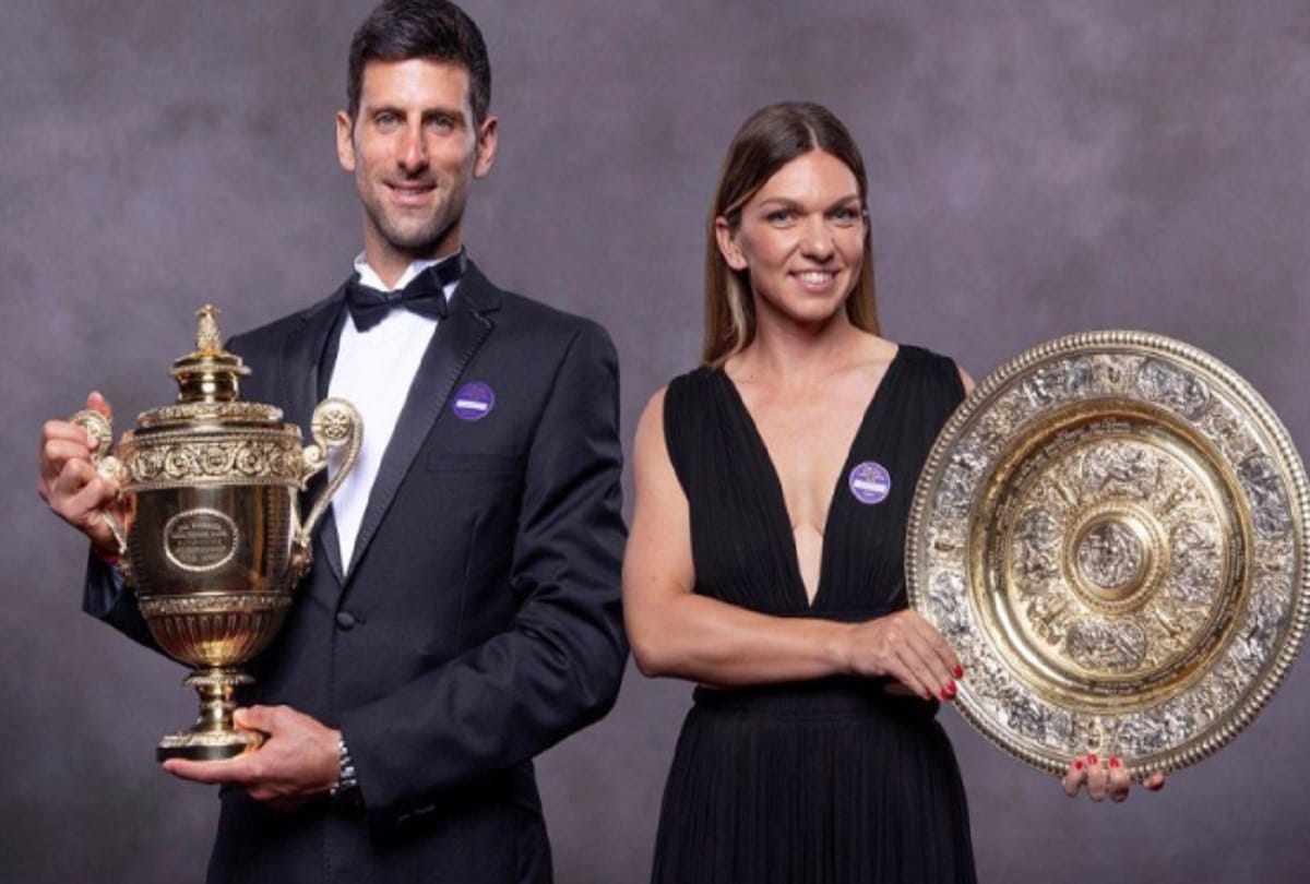 Novak djokovic maintain his top ranking after wimbledon win, Simona Halep better her position