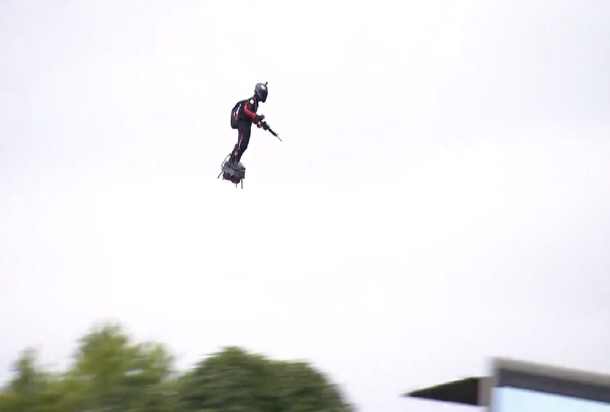 France Army Soldier flying in Paris on Bastille day Parade Video viral