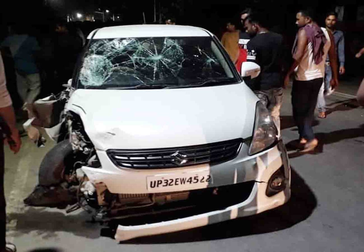 road accident in kanpur, six people injured