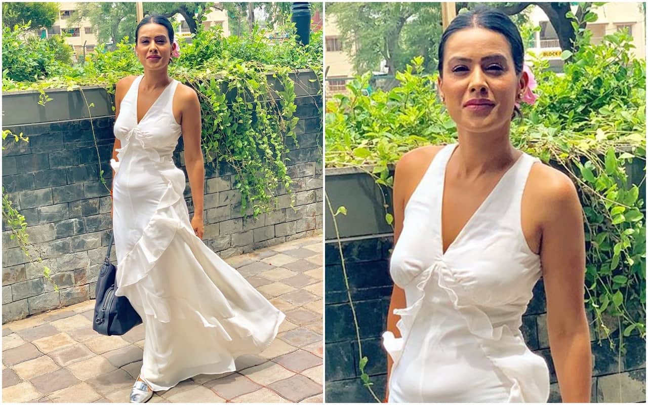 Nia Sharma Gets trolled by users for flashes her tummy in white outfit
