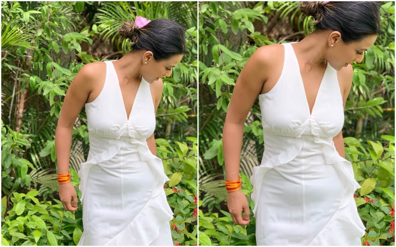 Nia Sharma Gets trolled by users for flashes her tummy in white outfit