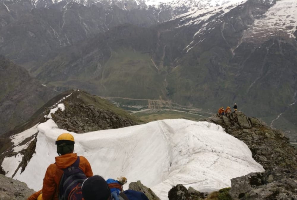Itbp Women mountaineers climbed snow covers unknown peak during course training