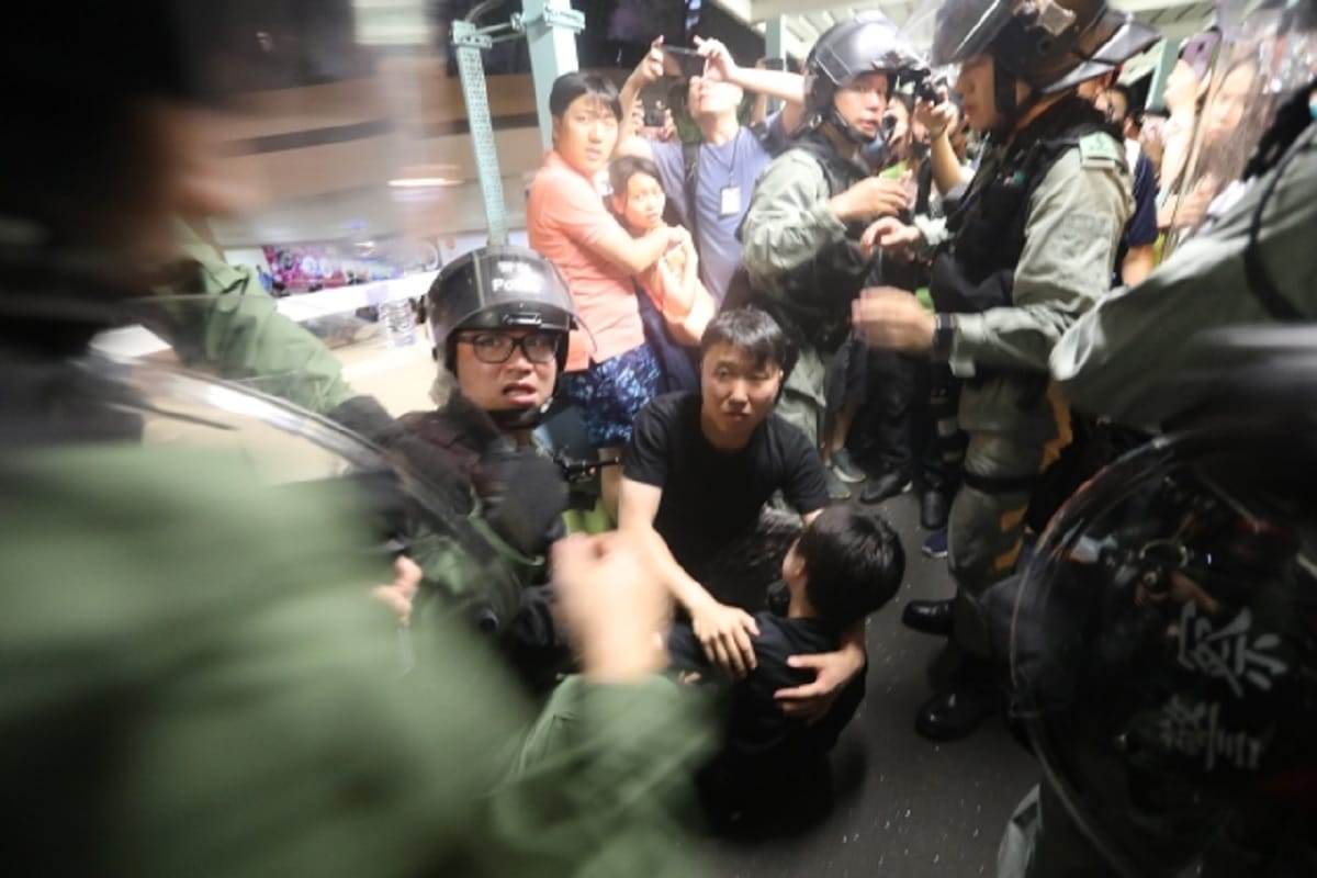 Protest against disputed extradition law became violent in Hong Kong
