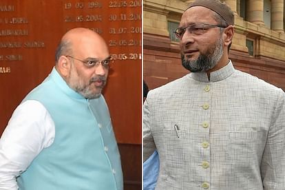 What message Amit Shah is giving by responding in asaduddin owaisi language