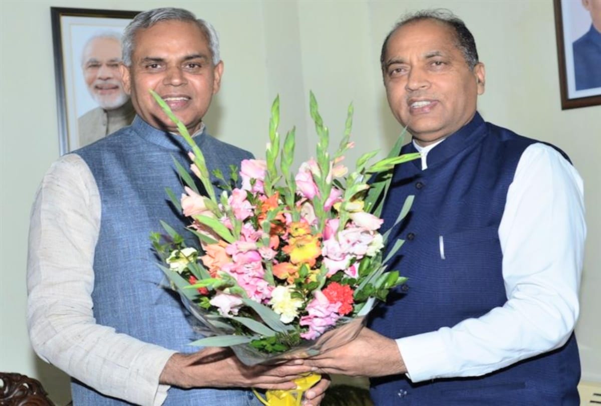 cm jairam calls on governor acharya devvrat in shimla