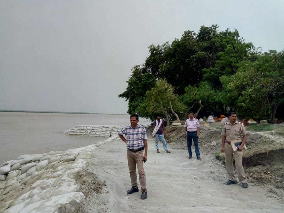 Water level of Ghaghra reached near danger mark