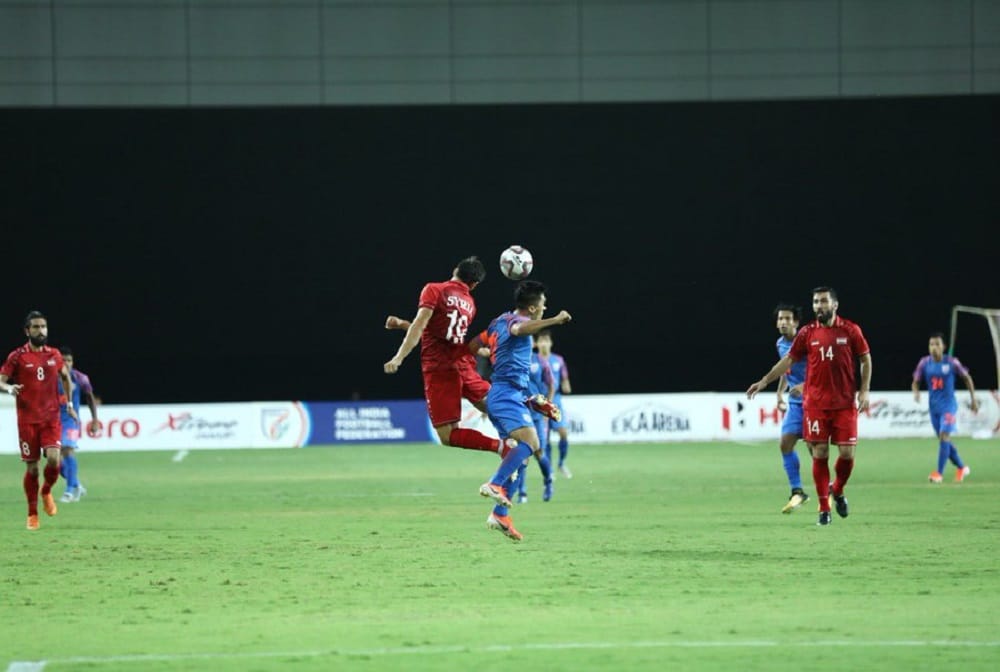 intercontinental cup: india vs syria match ends with draw by 1-1
