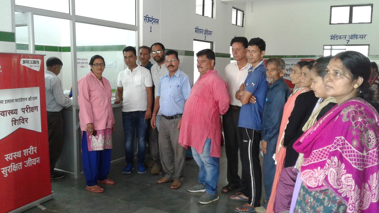 120 patients trated at camp