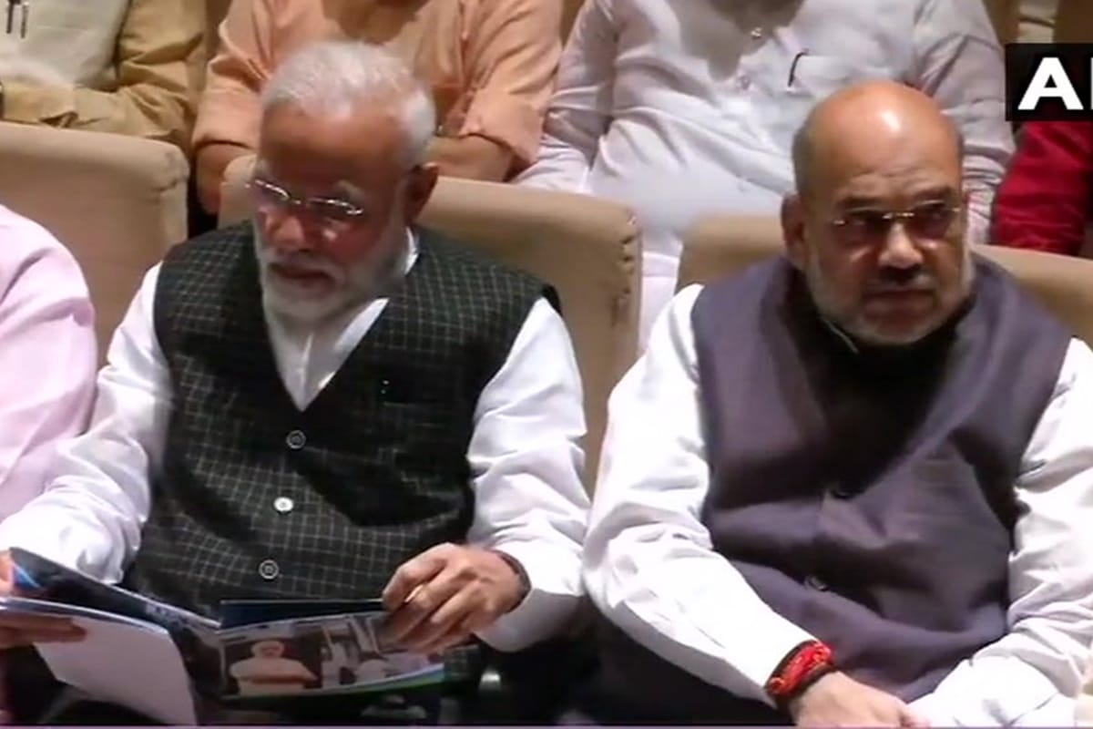 BJP Parliamentary Party meeting, modi-shah-rajnath arrive to take part in it