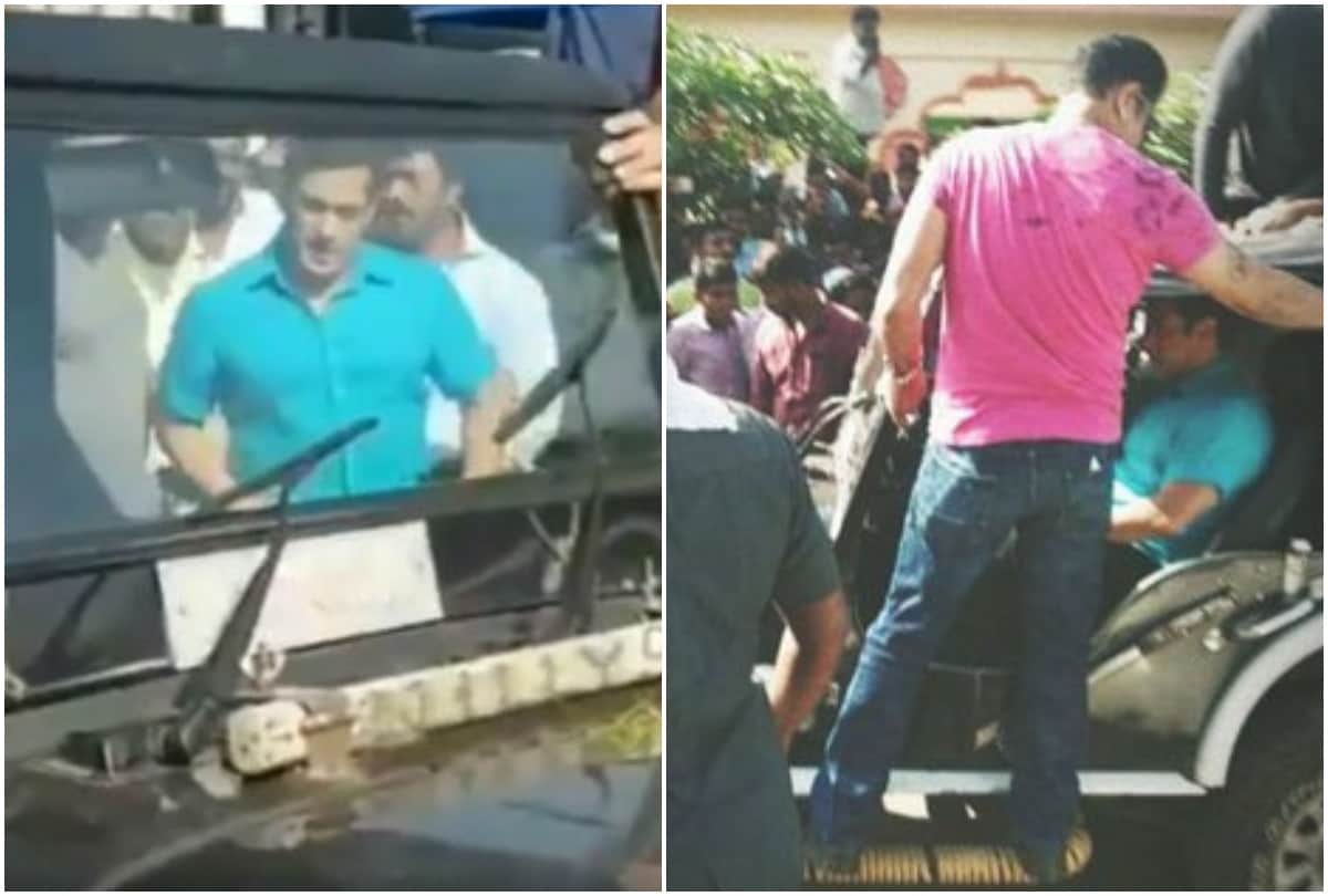 salman khan shooting dabangg 3 in maharashtra fans goes shouted