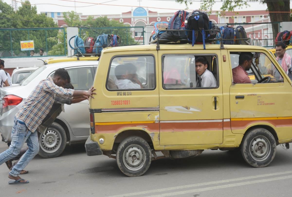 carelessness of van drivers, rickshaw pullers and parents