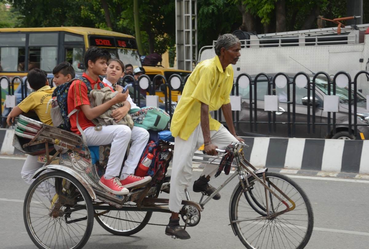 carelessness of van drivers, rickshaw pullers and parents