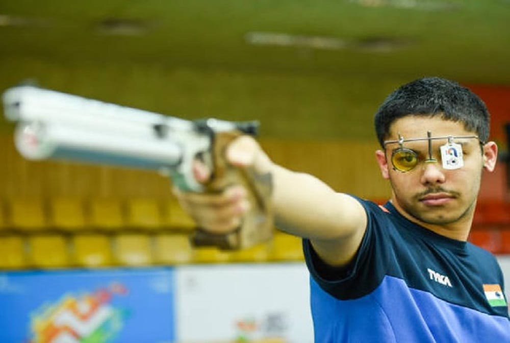 Vijayveer sidhu wins his third gold at Junior Shooting World Cup