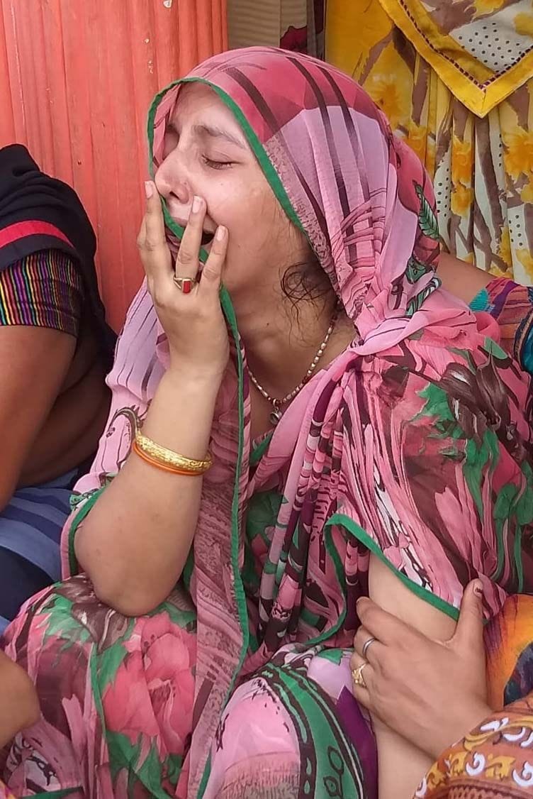 The tears of the families who dries up and cry