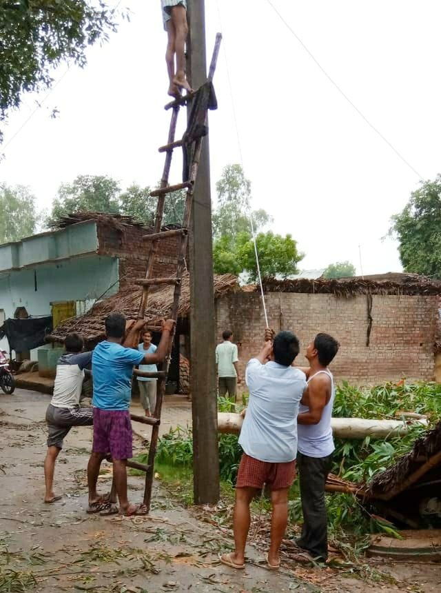 electricity supply effected due to thunder