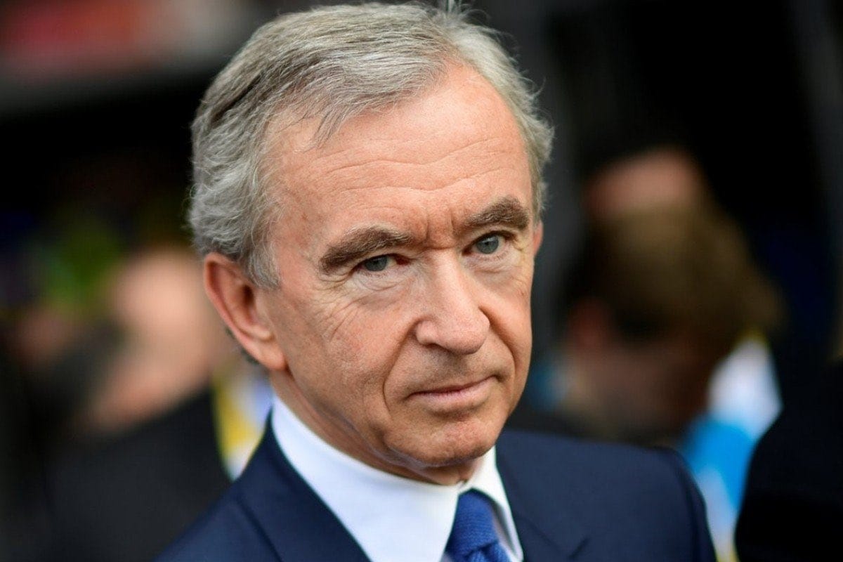 Now Bernard Arnault is a second richest man in world not Bill Gates