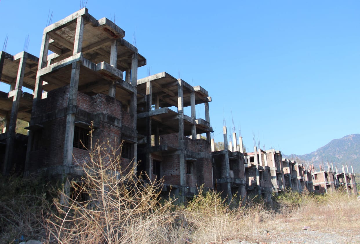 Due to the heavy earning of the public looted in the structure