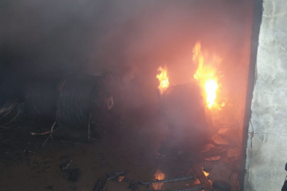 Fierce fire in paper factory and two warehouses in meerut