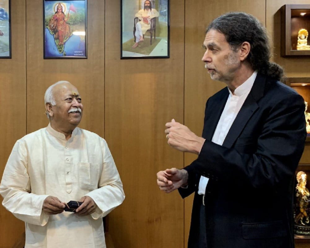 Germany Ambassador to India Walter J Lindner met RSS Chief Mohan Bhagwat in Nagpur Maharashtra