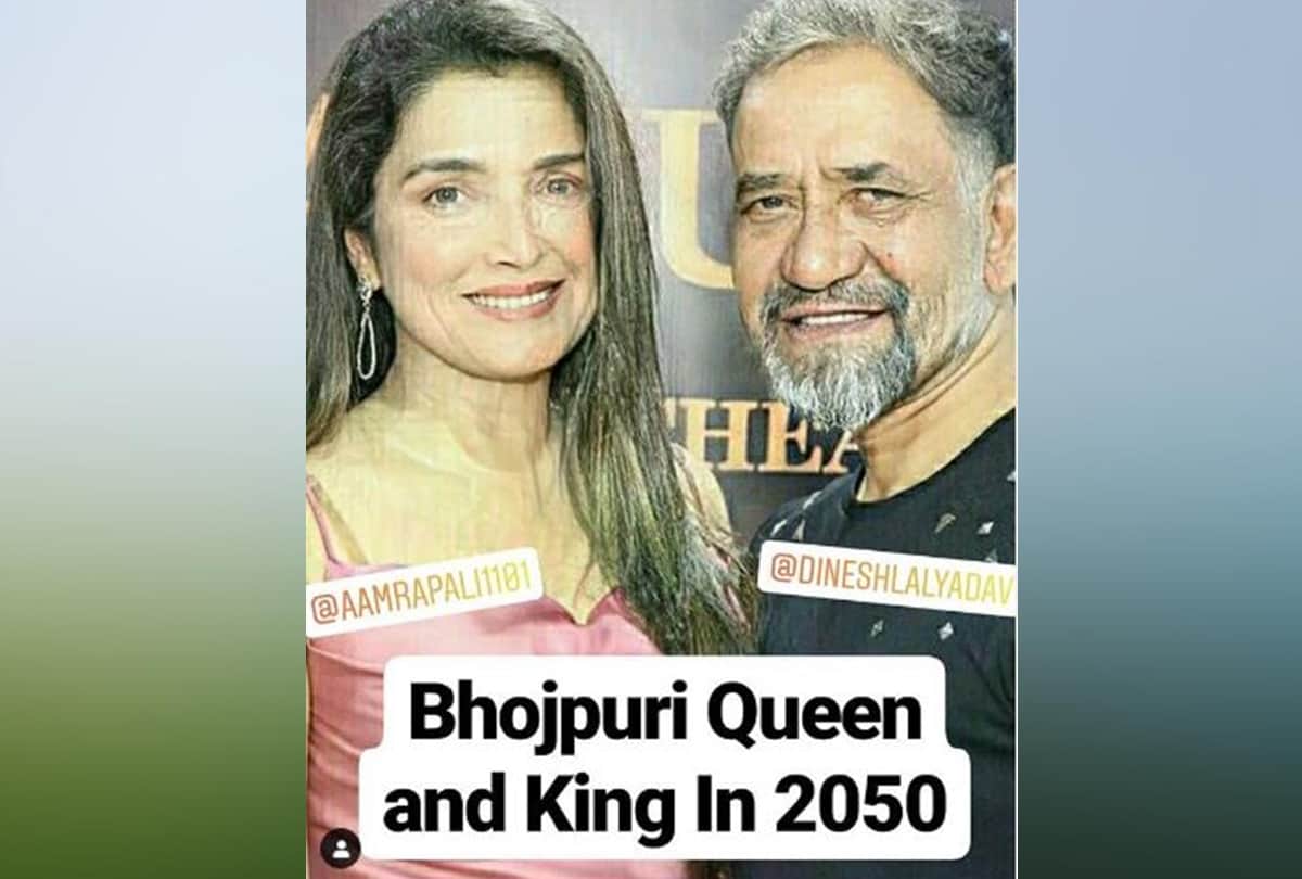 nirhua dinesh lal yadav amrapali dubey face app instagram video Modi Sonia gandhi comment is viral
