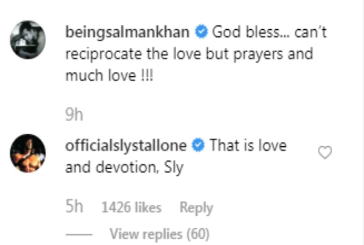 Sylvester Stallone comment on video of Salman Khan’s specially abled fan painting his portrait