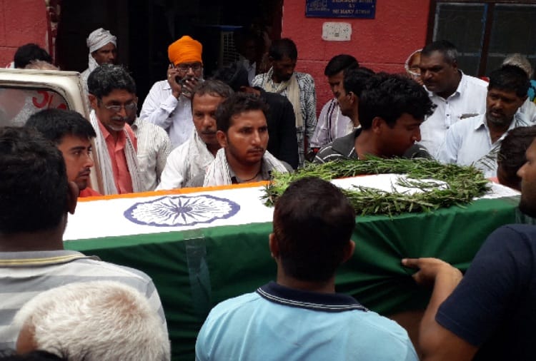 indian army subedar balwinder singh funeral, Solan building collapse