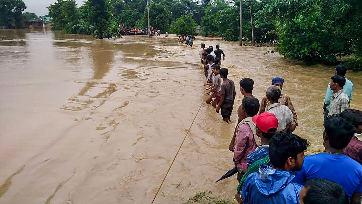 flood like situation in western maharashtra after heavy rain relief work in progress