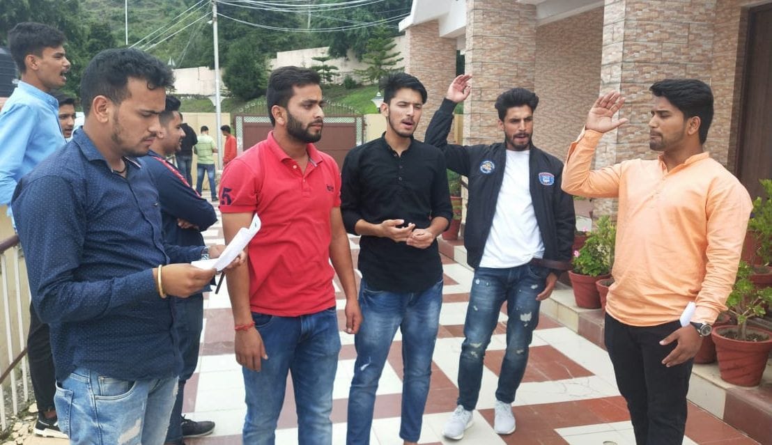 Student demonstration on VC's office