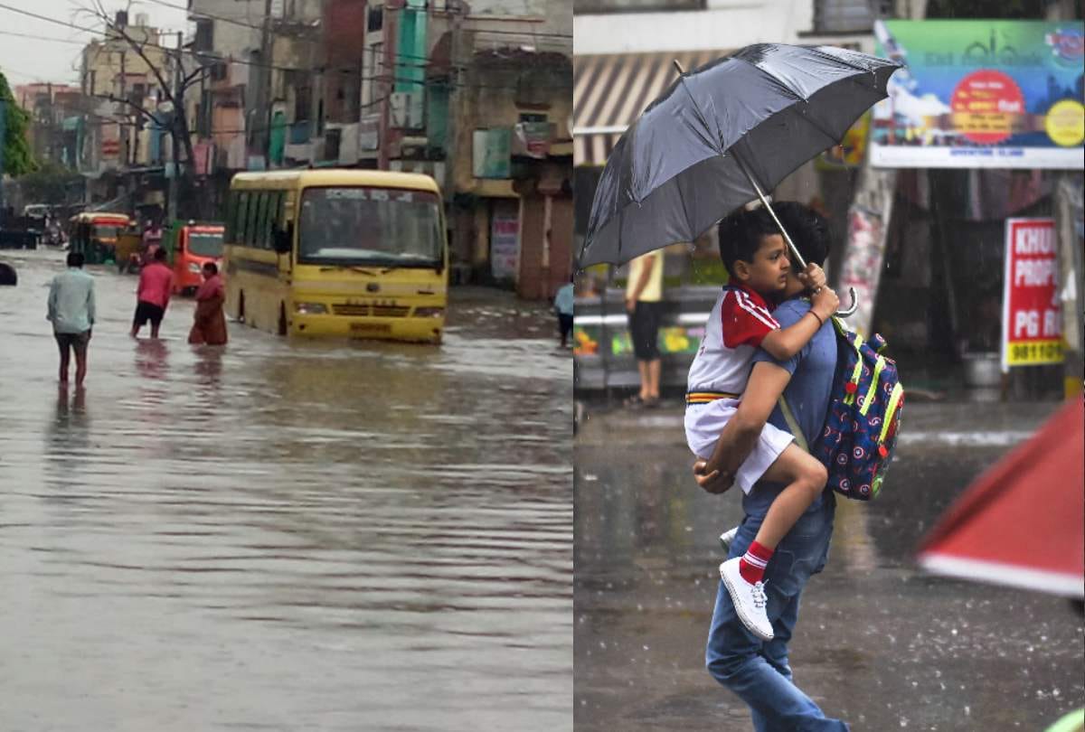 Weather Forecast Today IMD Predicts Heavy Rainfall in Delhi, UP and Bihar Know Mausam Ki Taaja Jankari Monsoon Update